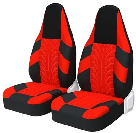 Housse Siege Voiture Housses Siège Auto Baquet Hautes Universelles pour La Plupart des Voitures Protection Siège Sport Housse Siege Auto(Red 2PCS)