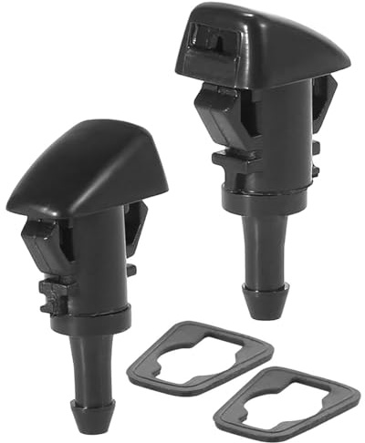 JUKOTA 2 ugelli lavavetri per parabrezza, 2 ugelli lavavetri universali, adatti per impianti lavavetri, dispositivi lavavetri, set spruzzatori