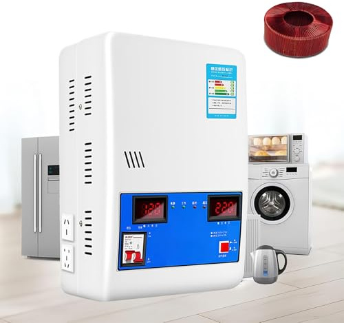 JIMINHUIXIN Stabilizzatore di Tensione 8800W/15000W/20000W/30000W per Elettrodomestici, Trasformatore AC 220V ad Alta Potenza - Range Tensione 120-270V per Frigoriferi, Condizionatori e TV