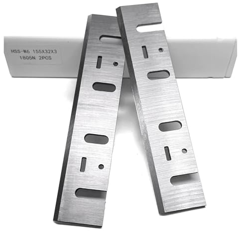 2Pcs Planer Blades HSS, 155mmx32mmx3mm 1805N For Planer Portable Electric Hand Planer