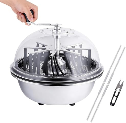Decespugliatore manuale per piante con cupola trasparente e lame in acciaio inox per coltura idroponica e taglio di fiori