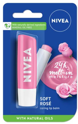 Nivea Lip Soft Rose Blisterpackung