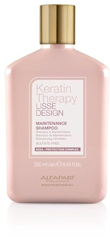 Alfaparf Lisse Design Keratin Therapie Pflege Shampoo, 250ml (1er Pack) | Verpackung kann abweichen