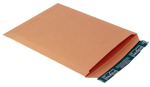 progressPACK Versandtasche PP V04.06 aus Vollpappe, DIN B4, 285 x 365 x bis 30 mm, 25-er Pack, braun