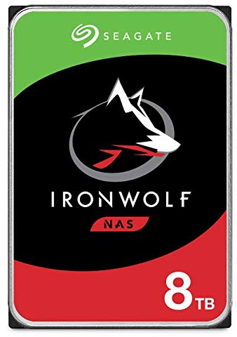 Seagate IronWolf 8TB NAS Internal Hard Drive HDD 3.5 Inch SATA 6Gb/s 7200 RPM 256MB Cache for RAID Network Attached Storage Frustration Free Packaging (ST8000VNZ04/N004)