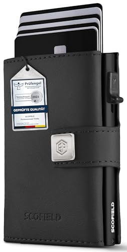 SF SCOFIELD Geldbörse Herren | Portmonee Herren für 11-12 Karten | Geldbeutel RFID Schutz | Portemonnaie | Wallets for Men | Smart Wallet | Kreditkartenetui | Slim Wallet | Kartenetui Klein