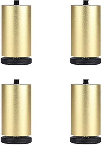KOOEIN Sofa Legs,furniture Replaceable Legs,adjustable Round Feet,aluminum Alloy Legs,black/gold/silver,bedside Table Legs,bearing 300kg,Gold-13cm/5in