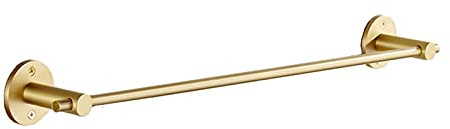 Ksunun Handtuchhalter, Handtuchstange Messing Gebürstetes Gold Wandmontage Und Schrankmontage Für Bad Und Küche, 55 cm Bohren Und Einbauen