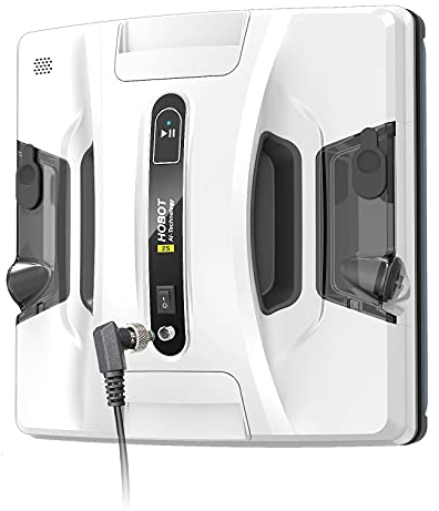 HOBOT - 2S Robot Limpiacristales Inteligente con Doble Sistema de Pulverización Automático Doble Spray - Sistemas de Seguridad - Control por App - Incluye Líquido Limpia Cristales