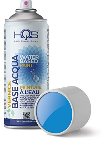 HQS Bomboletta di Vernice Spray 400ml Base Acqua Colori Ral (Ral 5015 Blu Cielo)