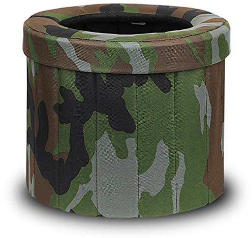 Samnuerly Tragbare Autotoilette Outdoor Mobile Toilette Urinbeutel für Erwachsene Selbstfahrendes Auto Männer und Frauen Klapptoilette Kommode Toilettensitz C