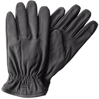 camel active Herren Lederhandschuhe mit Touchscreen Funktion Schwarz, menswear-XL