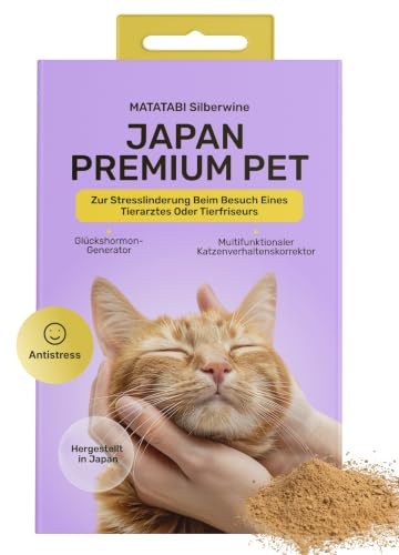 Matatabi Pulver für Katzen | Natürliches Anti-Stress-Pulver für Stressabbau bei Arzt- oder Friseurbesuchen | Appetitanregend & Immunsystem stärkend | Alternative zu Katzenminze | 100 % Silvervine