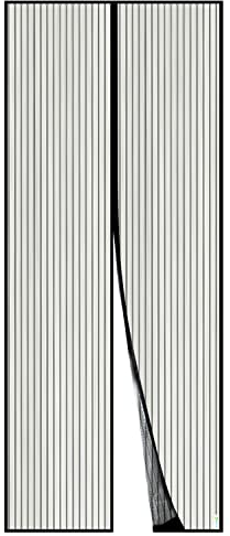 Apalus Fliegengitter Tür, Magnet Insektenschutz 120x200cm, Der Magnetvorhang Ist Ideal Für Die Balkontür, Kellertür und Terrassentür, Kinderleichte Klebemontage Ohne Bohren, Nicht Kürzbar