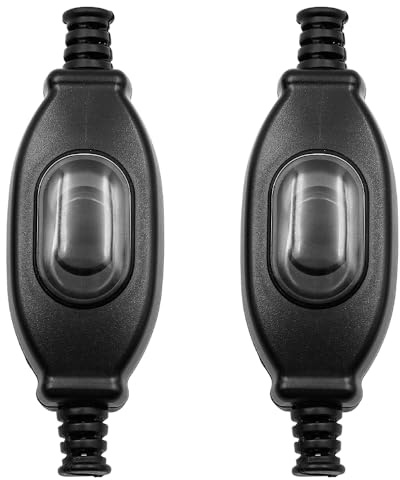 CENPEK 2 uds Interruptor en línea Impermeable Interruptor de luz Exterior 250V Interruptor basculante para lámparas transformadores de electrodomésticos