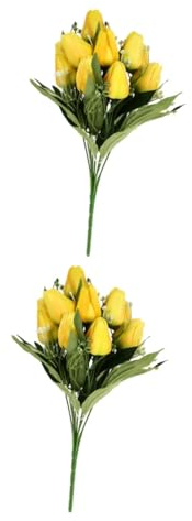 Zerodeko 2 STK Simulation Tulpe Künstliche Blumen Hortensien-dekor Tulpen-strauß Lichthausdekorationen Für Zu Hause Hochzeit Home-Party-Display Wohnakzente Dekor Stoff Haushalt Plastikblume