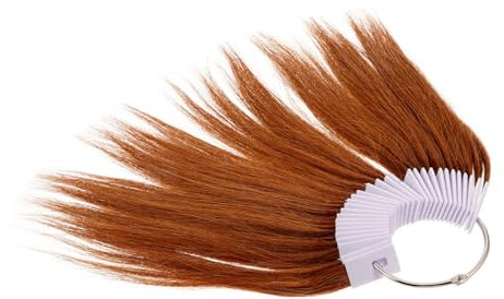 BELLIFFY 30 Echthaar Haarproben 6 Stück Farbskala Zum Haarfärben Testen Für Friseurschüler Haartestset Mit Farbkarte