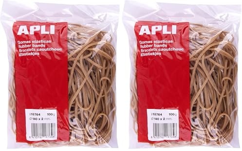 Gomillas elasticas apli 14 cm bolsa de 100 gr (Paquete de 2)