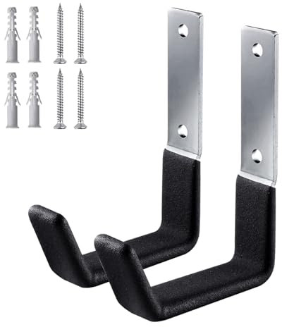 KAHDGSS 2 x Aufbewahrungshaken für Werkzeuge und Garagenzubehör aus Edelstahl, Schwerlasthaken, Verlängerungskabel-Organizer