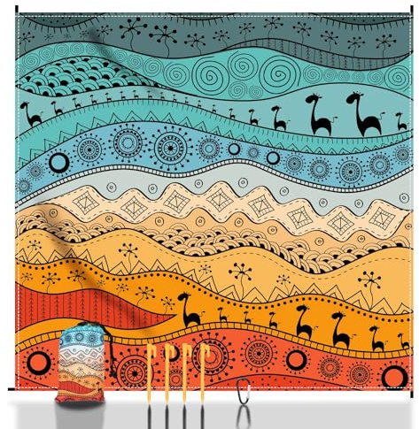 SKYREH Stranddecke Sandfrei Super Groß 210x200 cm, Sanddicht Wasserdicht, Ultradünn Schnelltrocknend Tragbar Strandmatte, Leicht Weiches Bequemes Langlebiges Strandtuch, Bohemien