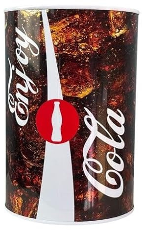 Enjoy Cola Sealed Money Tin 6 X 4 (15cm X 10cm) Cola with Ice