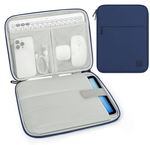 Dadanism 9-11 Tablet Tasche Hülle mit Polsterung, Denim | für iPad Air 11 M4/M3, iPad Pro 11 M5/M4, iPad (A16) 11, iPad 10. Gen/Air 5/Air 4 10,9, iPad 10,2, Galaxy Tab A11+ 11