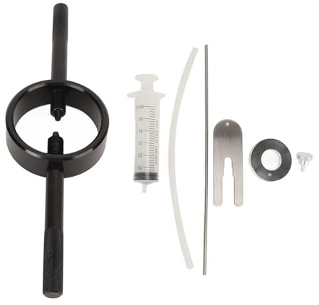 TECHAUTO Cassette e pignoni Cassette pignoni e Ruote libere Kit di Strumenti per la Manutenzione delle forcelle delle motociclette, Livello dell'olio di precisione Universale e compressore per Molle.