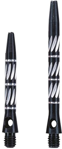 Unicorn World Champion Dartschäfte | Aluminiumlegierung eloxiert | kurz 34,9 mm | schwarz | 3 Schäfte