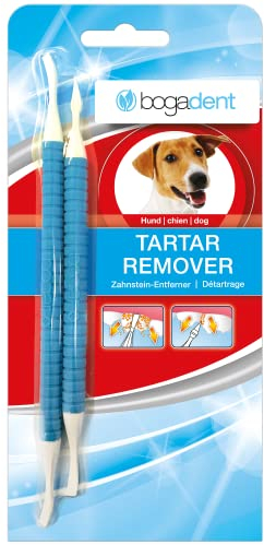 Bogadent Tartar Remover - Zahnsteinentferner Hund aus Hartplastik - Hund Zahnsteinentferner für eine schonende & effektive Zahnsteinentfernung - Auch für Katzen geeignet