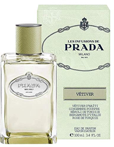 Prada Les Infusions Infusion de Vetiver Unisex Eau de Parfum 100, Negro, holzig