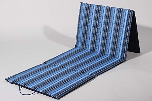 BONEX Ausklappbare Strandmatte mit komfortabler Schaumstofffüllung 180x60 cm