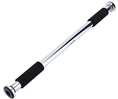 Wakects Übungsstange 62-100cm verstellbare Klimmzugstange,Pull Up Stange Hochleistungs-Heimfitness-Tür-Übungsstange Fitness-Sportwerkzeug