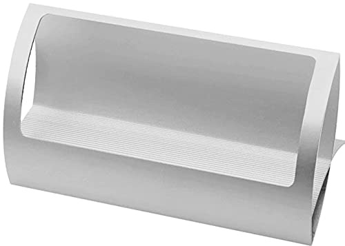 YDoLimmer Visitenkarten Halter Aluminiumlegierung Visitenkartenständer Business Card Holder Visitenkarten Aufsteller Namenskarten Display Aufbewahrung (Silber)