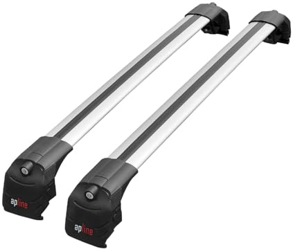 accessorypart Compatible con Citroen/DS 7 Crossback 2017-2026 Modelo Ace-2 Barra de Techo Auto Portaequipajes Barras Transversales Gris Aluminio 2 Barras