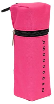 Pigna, Estuche Tombolino XL Monocromo, Forma cilíndrica, Rosa Fluo, con Gancho, Envuelto Individualmente