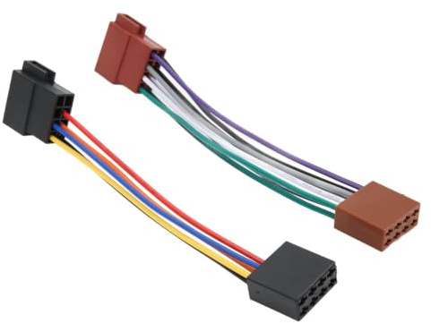 Autoradio-Kabelbaum-Adapter, ISO-Radio-Drahtverbinder Kabelbaum-Adapterstecker Stecker auf Buchse 16-poliges ISO-Buchsen-Radioempfängerkabel
