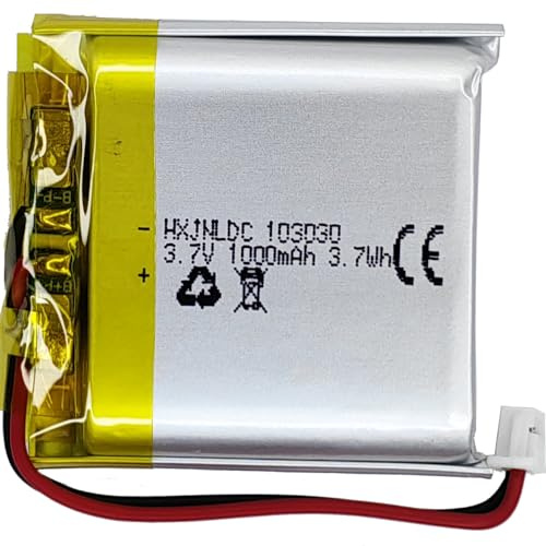 DC 3.7v 1000mah 103030 Batterie au Lithium polymère Rechargeable pour DIY 3.7-5v Produits électroniques avec 2 Fils intégrés de Remplacement de la Batterie et de la lumière LED