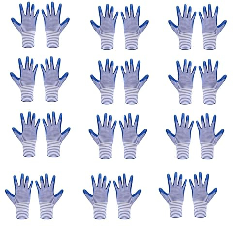 Fulenyi Arbeitshandschuhe, Schnittschutzhandschuhe,Schnittfeste Arbeitsschutzhandschuhe - Rutschfeste, Nasse Schutzhandschuhe Für Elektriker, Für Logistik Und Kfz-Reparaturen