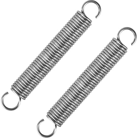 GUNGY Zugfedern mit Haken Edelstahl Spannfeder Zugfeder 80mm Außendurchmesser 12mm Drahtdurchmesser 1,5mm Maximale Zugkraft 6kg 1,5x12x80mm 2 Stück
