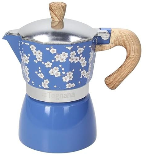 Tognana Japan Collection, Caffettiera 3 tazze, alluminio, blu