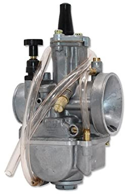 LGLDAMUHX Carburateur Carb pour pour PWK 21-34mm 2 4 Temps Universel Plat Rideau Carburateur Jet Puissance Moto Carburateur Enduro Accessoires Moteur Carburetor(24mm)