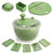 susteas Essoreuse à Salade 4.25L avec Bol Lavage Légumes/Fruits, Séchoir, Couvercle-Trancheuse & Séparateur Œuf, sans BPA