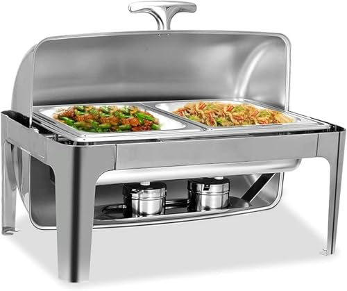 JKJZSALJ Stainless Steel Chafing Dish,9L Chafing Dish Set Food Warmer Buffet For Catering Buffet Warmer,Food Warmer Professional Set For Catering Buffet