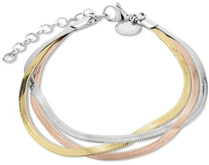 LIEBESKIND BERLIN Damen Sleekchain Armband– Edelstahl Armkette in verschiedenen Farben und Längen, größenverstellbar – zeitlos, modern und vielseitig kombinierbares Schmuckstück