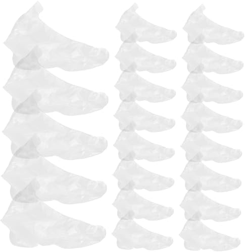 HONITANO 1000 Stück Einweg Fußmaske Socken Transparent Langes Rohr Fußschutz für Spa Pediküre Feuchtigkeitsspendend Einmalige Anwendung für Männer Frauen