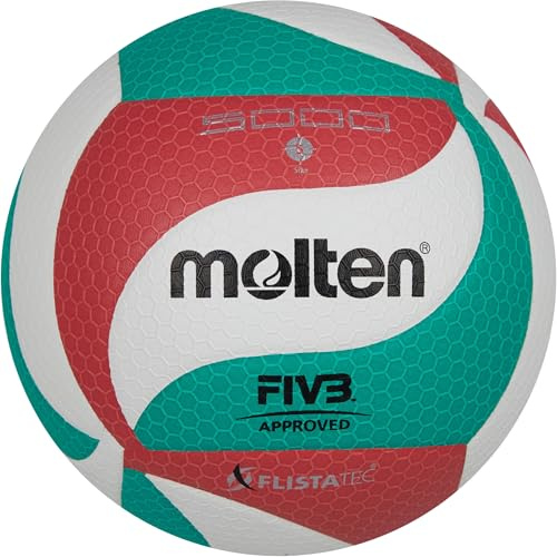 MOLTEN Flistatec FIVB Volleyball, Größe 5, Weiß