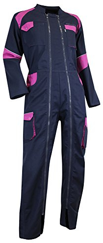 LMA 401021 ORGE Combinaison Double Fermeture, Bleu Foncé/Rose, Taille 3