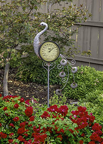 Poolmaster 54581 Outdoor Decoration Garden Stake, Peacock, Multi