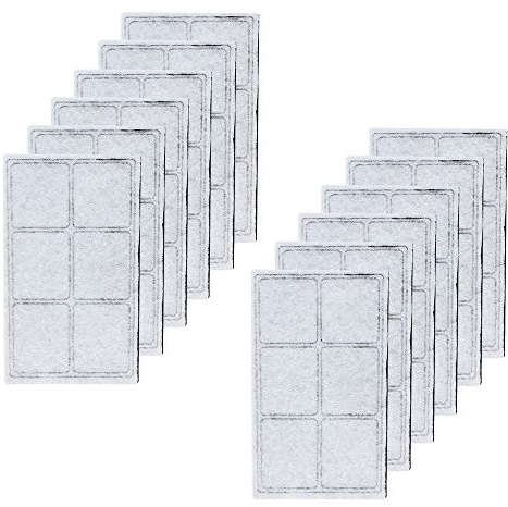DingGreat 12 Pcs Reemplazo de cartuchos de filtro de purificación de agua para fuente de agua Drinkwell para perros y gatos