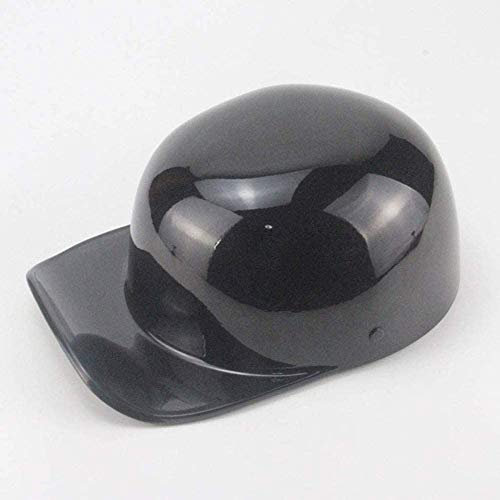 GAOZ retrò Casco Aperto Vintage Casco Adulto Moto da Baseball Scodella Stile Sicurezza Casco Uomini E Donne Berretto Scooter Bike Cruiser Chopper Ciclomotore Caschi Nero Omologato ECE